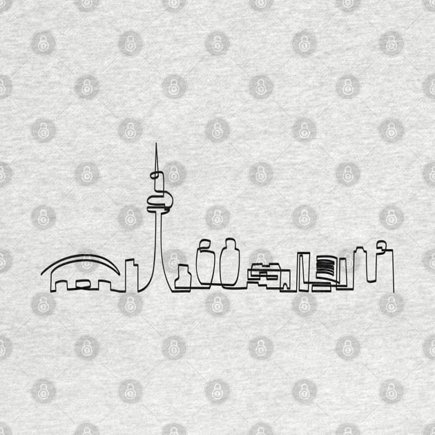 Toronto Skyline in onedraw by PauRicart